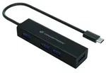 Conceptronic HUBBIES USB-C-zu-4-Port-USB-3.0-Hub, USB 3.2 Gen 1 (3.1 Gen 1) Type-C,