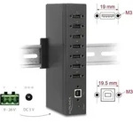 DeLOCK 60687, USB 2.0 Type-B, USB 2.0 Type-A, 480 Mbit/s, Schwarz, Metall, 1,8 m -