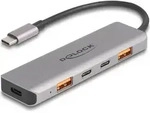 DeLOCK 64302, Kabelgebunden, USB 3.2 Gen 2 (3.1 Gen 2) Type-C, 95 W, Grau, 10 Gbit/s,