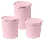 AWAVE&reg; Frischhaltedose rPET 500/800/1.000 ml Set 3-teilig | Rosa - Rosa