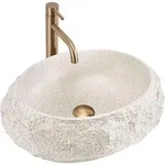 Aufsatzwaschbecken Rea Mika Beige - Beige