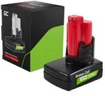 Green Cell 12V 6Ah ers&auml;ttningsbatteri f&ouml;r Milwaukee M12 M12 B6 - Schwarz