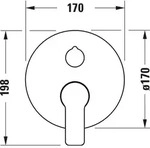 DURAVIT DC5210012010 D-Code Einhebel-Wannenmischer UP