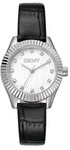 DKNY Chambers glitz black leather strap DK1L017L0015 - Schwarz