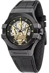 Maserati Potenza Herrenuhr Automatik 42mm Schwarz - Schwarz