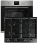 B&ouml;hme Einbaubackofen HB60F78PPX mit versenkbare Knebel, Edelstahl Glas mit