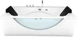 Whirlpool Pool Badewanne Wanne W81H-TH-B-SC 180x90cm aktive Schlauch-Reinigung -