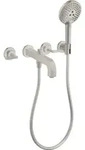 hansgrohe Fertigmontageset Axor Citterio UP-3-Loch-Wannenarm, m HG, Edelstahl-Optik -