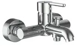 LAUFEN H3210810044001 Einhebel-Wannenmischer Aufputz LUA - Silber
