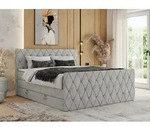 MKS MEBLE Boxspringbett 180 x 200 cm mit Bettkasten, Bett 180 x 200 cm mit Matratze
