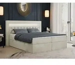 Boxspringbett 120x200 mit Led, Polsterbett 120x200 mit LED Kopfteil -