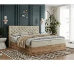 Boxspringbett, Deko, Doppelbett, Polsterbett mit Bettk&auml;sten und