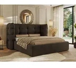 MKS MEBLE Polsterbett FLONELLE CLASSIC mit Bettkasten & Stauraum 200 x 200 cm , Inkl.