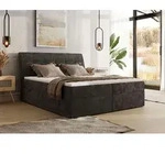 MKS MEBLE Boxspringbett DAGOS 160 x 200 cm mit Bettkasten & Stauraum, 7-Zonen