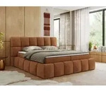 MKS MEBLE Boxspringbett, Doppelbett NIRA mit dekorativem Kopfteil,