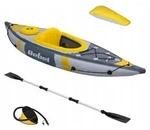 Rebel RBA-4515, aufblasbares Kajak, 282 x 90 cm, 80 kg, grau - Grau