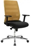Topstar 492039 B&uuml;rostuhl AirPoint II, AP39TW2MT0CX9 Kunststoff gelb, Gestell chrom -