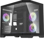 darkFlash Darflash FT418 computer case + 6 aRGB fans (black) - Schwarz