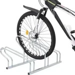 vidaXL Fahrradst&auml;nder f&uuml;r 3 Fahrr&auml;der Freistehend Verzinkter Stahl