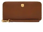 FOSSIL Geldb&ouml;rse Lennox Zip Continental Wallet Brown braun - Braun