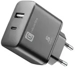 Cellularline Dual Super Fast Charger 25W - Samsung, Drinnen, AC, Schwarz - Schwarz