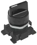 Riegler Kurzer Drehhebel, schwarz, 2 Stellungen, bistabil