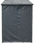 Toboli Schutzh&uuml;lle S 138 x 137 cm f&uuml;r Kaminholzregal, H&uuml;lle mit Vorderwand und