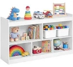 SONGMICS Kinderregal, Spielzeug Aufbewahrung, Spielzeugregal, B&uuml;cherregal Kinder,