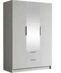 MIRJAN24 Kleiderschrank Calwi II 150, Schlafzimmer, mit Spiegel, Dreht&uuml;renschrank,