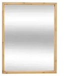 5five Spiegel/Wandspiegel - 34 x 44 cm - mdf/Bambus/Glas - naturliche Ornamentleiste
