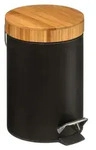 Abfalleimer mit Bambusdeckel NATUREO 3L, schwarz - Schwarz