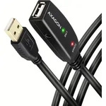 Axagon ADR-205 USB 2.0 A-M -> A-F aktives Verl&auml;ngerungs‐/Repeater‐Kabel 5m, 5 m,