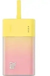Baseus Popsicle, 5200 mAh, Lithium Polymer (LiPo), 20 W, Gelb, Pink - Gelb/Rosa
