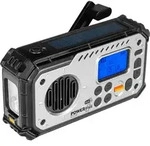 Solarradio DAB+/FM-Lautsprecher Powerbank Taschenlampe Uhr POWERplus Bison - Schwarz
