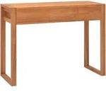 vidaXL Schreibtisch mit 2 Schubladen 100x40x75 cm Teakholz - Braun