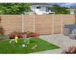 Sichtschutzzaun Rhombus DIY L&auml;rche Natur 180x180 cm Gartenzaun Sichtschutz -