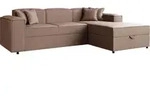 MIRJAN24 Ecksofa Santos L Boucle, L-Form Eckcouch mit Schlaffunktion und Bettkasten,