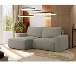 MKS MEBLE Sofa mit Schlaffunktion - Ecksofa mit Schlaffunktion und Bettkasten - Sofa