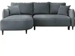 MIRJAN24 Ecksofa Sycylia, Couch mit Bettkasten und Schlaffunktion, Holzf&uuml;&szlig;e,