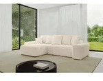 ALTDECOR Ecksofa mit Schlaffunktion und Bettkasten ENIL-L 297x189x68 cm Beige -