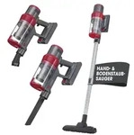 CLEANmaxx Akku-Hand- & Bodenstaubsauger 22,2V grau/rot - Grau