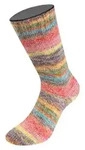 Lana Grossa - Cosy Socks Dream 0253 graubraun taupe gelb camel pink terrakotta lachs