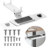 Maclean Untertisch-Tastaturablage verstellbar max. 5kg wei&szlig; MC-156 W - Wei&szlig;