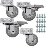 SOTECH M&ouml;belrolle ULM &Oslash; 50 mm transparent (2+2 Set)