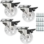 SOTECH M&ouml;belrolle RAPID &Oslash; 50 mm transparent &ndash; mit Bremse (4 St&uuml;ck)