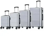 Suitcase Set, Rollkoffer Handgep&auml;ck, Kofferset, mit 4 Rollen 360&deg;, Hartschalenreise