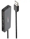 Lindy 42986, USB 2.0, USB 2.0, 480 Mbit/s, Schwarz, Kunststoff, Rundkabel - Schwarz