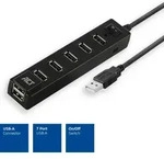 ACT USB Hub 7 Ports mit Ein- und Ausschalter AC6215