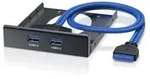 CSL USB 3.0 2-Port Frontpanel f&uuml;r 3,5" Laufwerksch&auml;chte - 2x USB 3.0 Buchse Typ A 