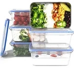 classbach Frischhaltedosen mit Deckel | 6er Set | 100% dicht | Meal Prep Boxen | f&uuml;r
